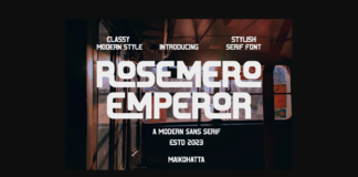 Rosemero Emperor Font Poster 1