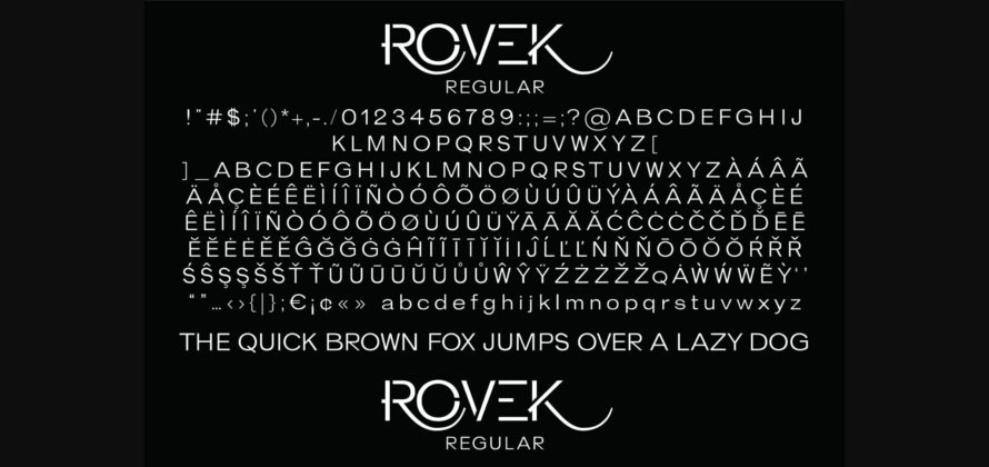 Rovek Font Poster 10