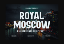 Royal Moscow Font Royal Moscow Font Poster 1