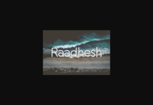 Raadhesh Font Poster 1