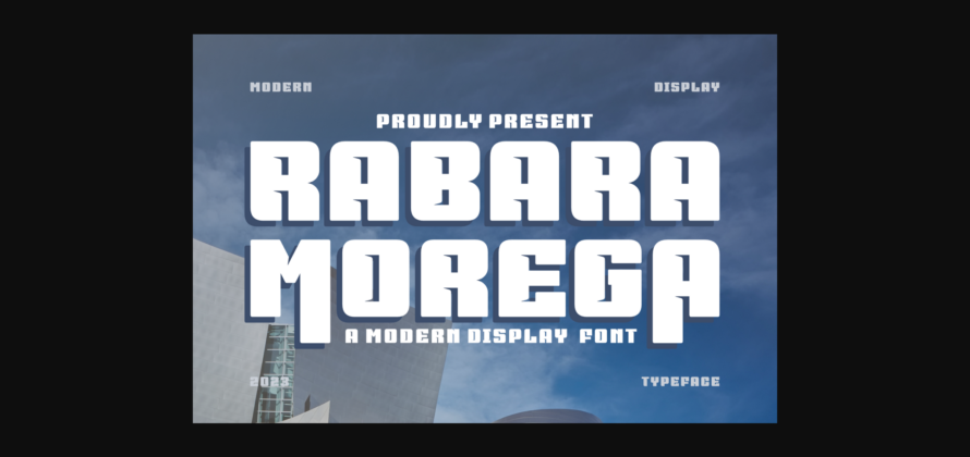 Rabara Morega Font Poster 3