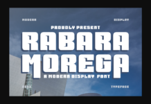 Rabara Morega Font Poster 1