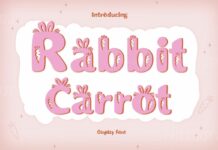 Rabbis Carrot Font Poster 1