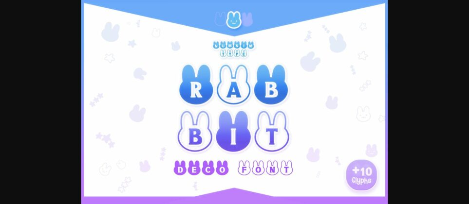 Rabbit Font Poster 3