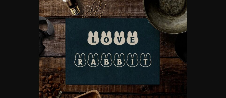 Rabbit Font Poster 10