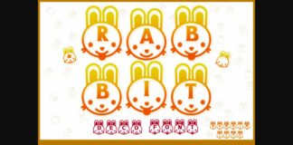 Rabbit Font Poster 1