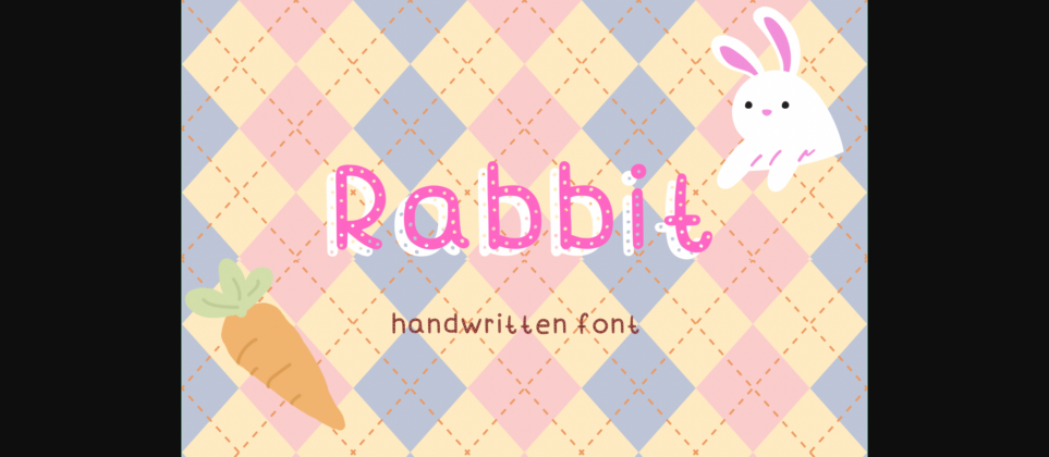 Rabbit Font Poster 3