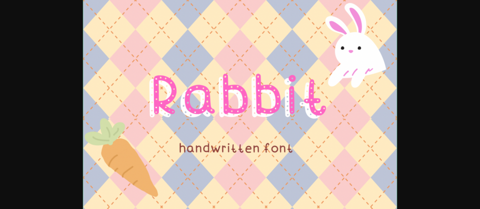 Rabbit Font Poster 1