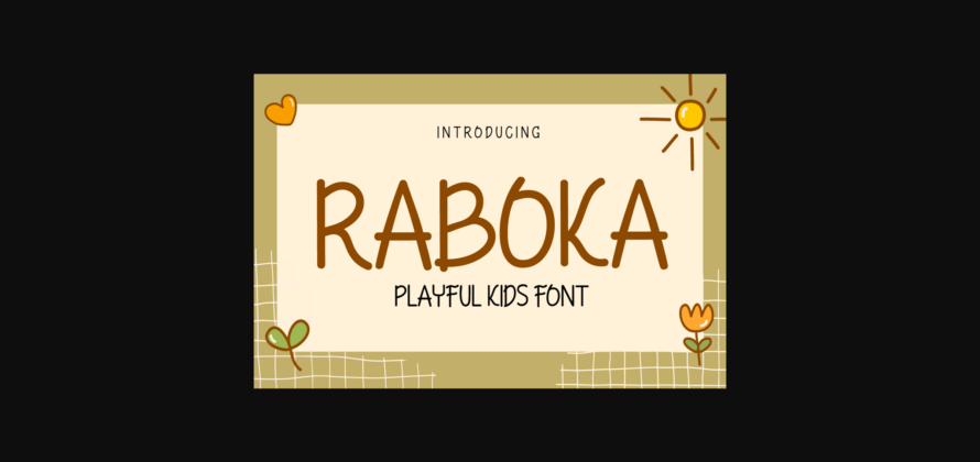 Raboka Font Poster 3