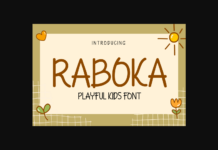 Raboka Font Poster 1