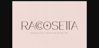 Raccosetta Font Poster 1