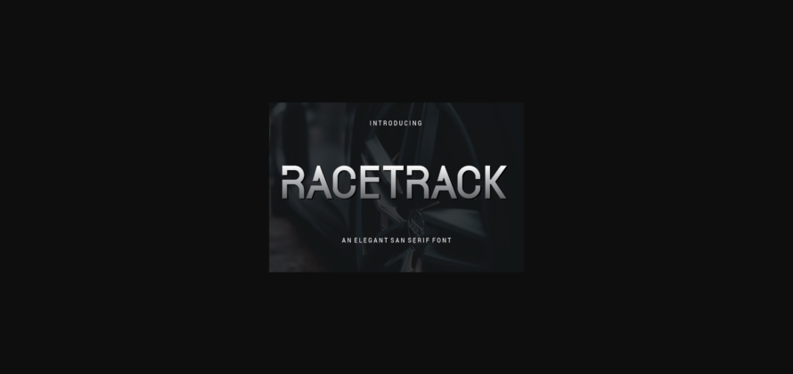 Racetrack Font Poster 3