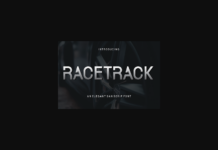 Racetrack Font Poster 1