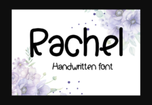 Rachel Font Poster 1