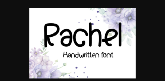 Rachel Font Poster 1