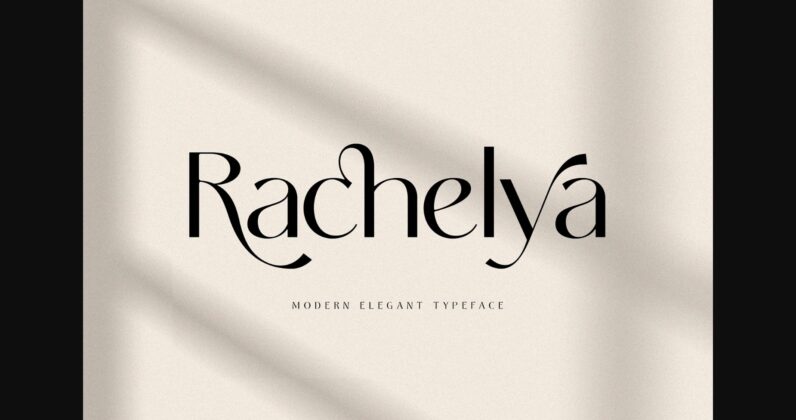 Rachelya Font Poster 3