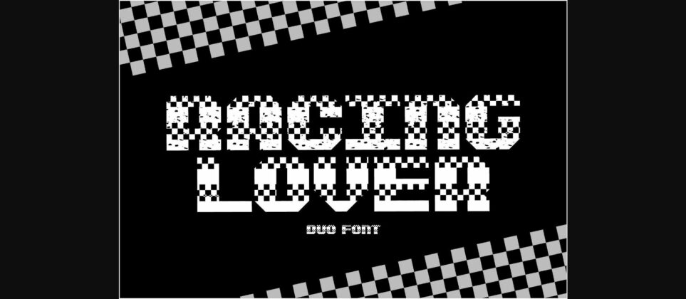 Racing Lover Font Poster 3