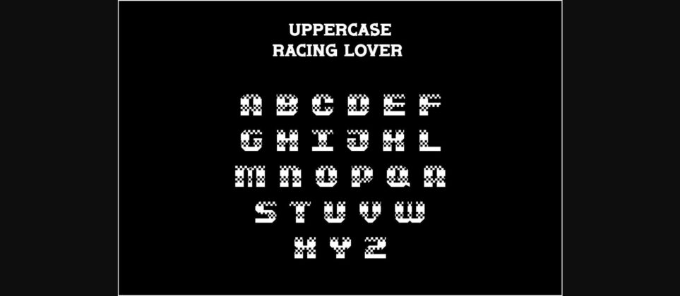 Racing Lover Font Poster 4