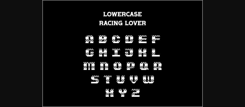 Racing Lover Font Poster 5