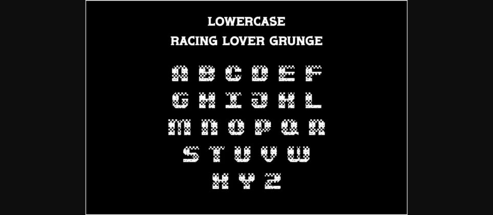 Racing Lover Font Poster 8