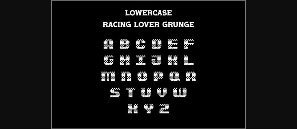 Racing Lover Font Poster 8