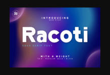 Racoti Font Poster 1