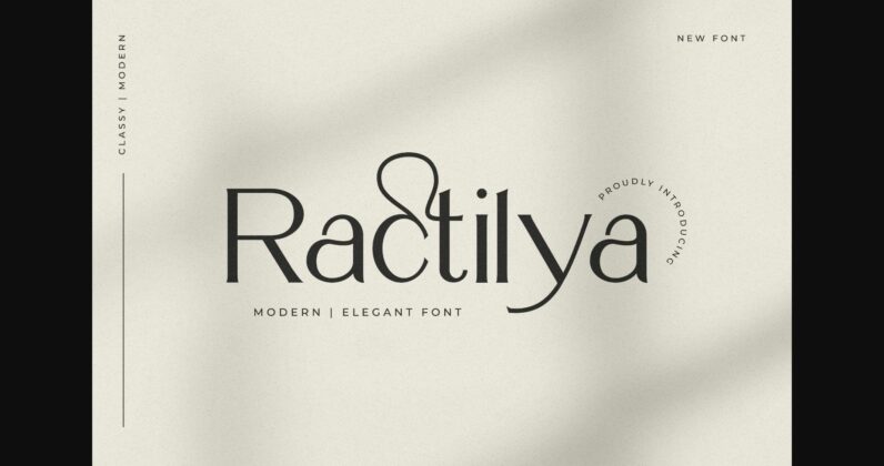 Ractilya Font Poster 3