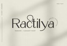 Ractilya Font Poster 1