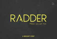 Radder Font Poster 1