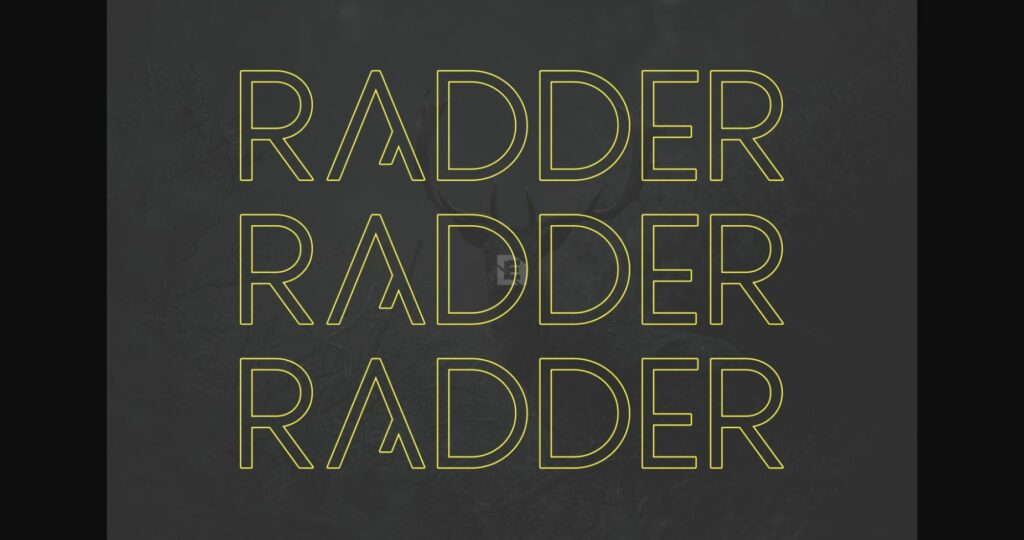 Radder Font Poster 4