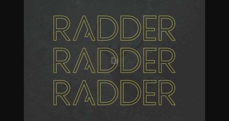 Radder Font Poster 4