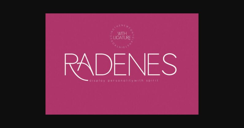 Radenes Font Poster 3