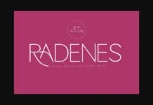Radenes Font Poster 1