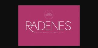 Radenes Font Poster 1