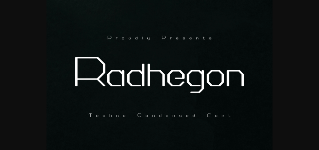 Radhegon Font Poster 3