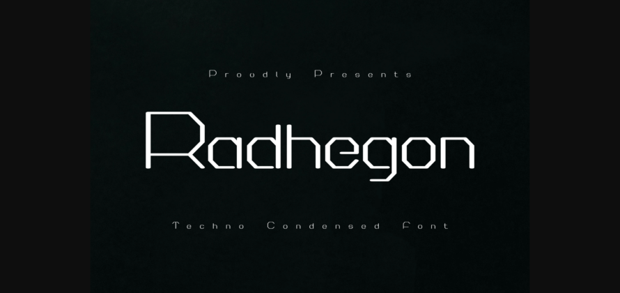 Radhegon Font Poster 3