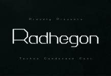 Radhegon Font Poster 1