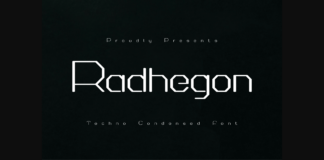 Radhegon Font Poster 1
