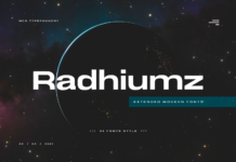 Radhiumz Font Poster 1