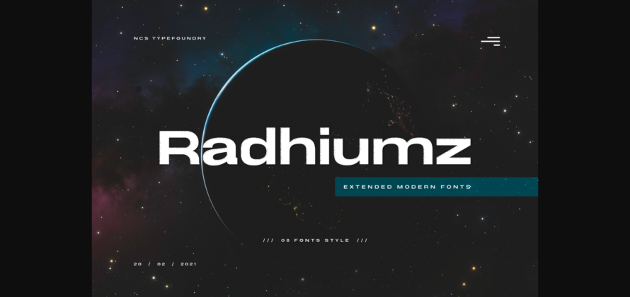 Radhiumz Font Poster 1