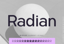 Radian Font Poster 1