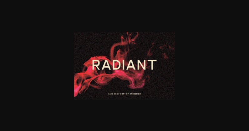 Radiant Font Poster 3