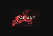 Radiant Font Poster 1