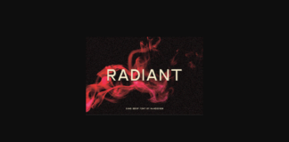 Radiant Font Poster 1