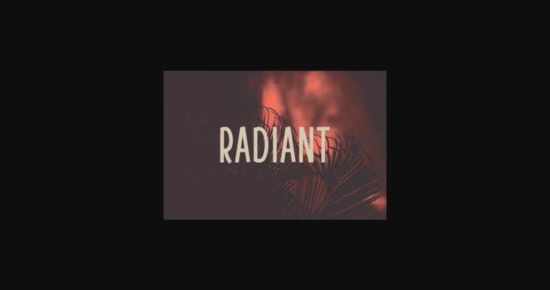 Radiant Font Poster 3