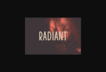 Radiant Font Poster 1