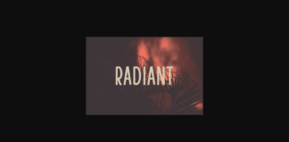 Radiant Font Poster 1