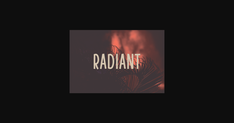 Radiant Font Poster 1