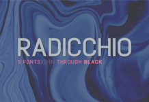 Radicchio Font Poster 1