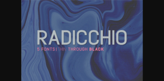 Radicchio Font Poster 1